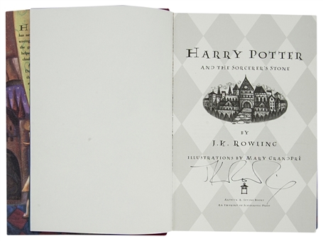 J.K. Rowling Signed First Edition "Harry Potter And The Sorcerers Stone" Book (PSA/DNA)